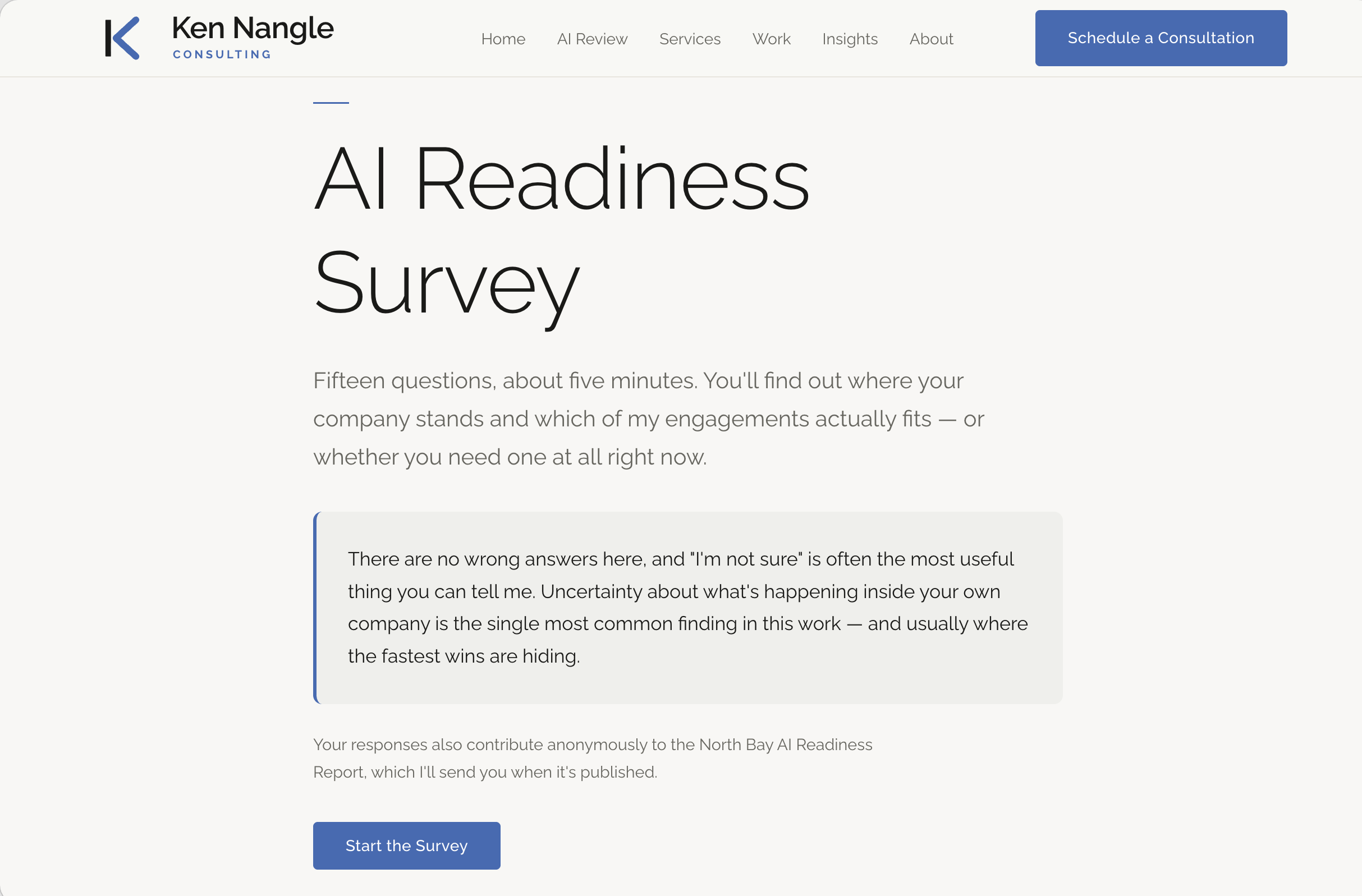 kennangle.com AI Readiness Survey