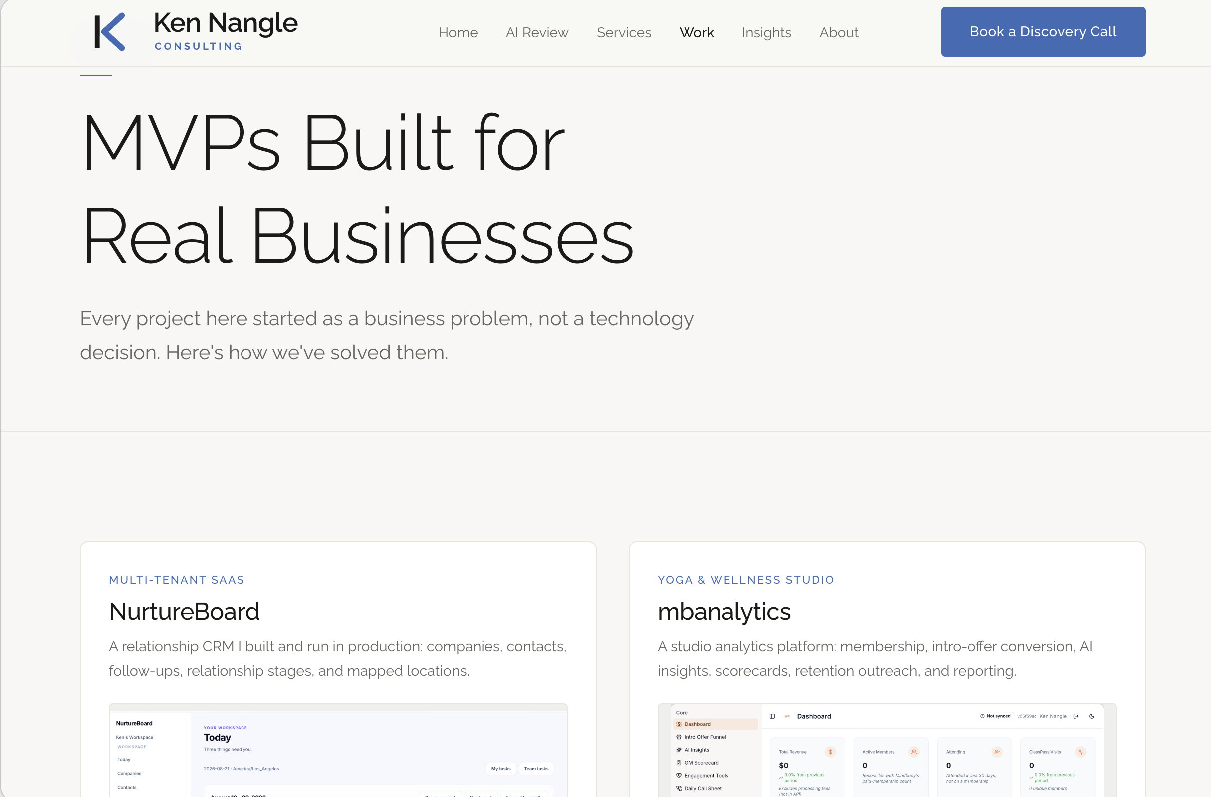 kennangle.com Work page
